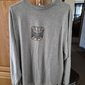 West Coast Choppers Gray Long Sleeve Tee